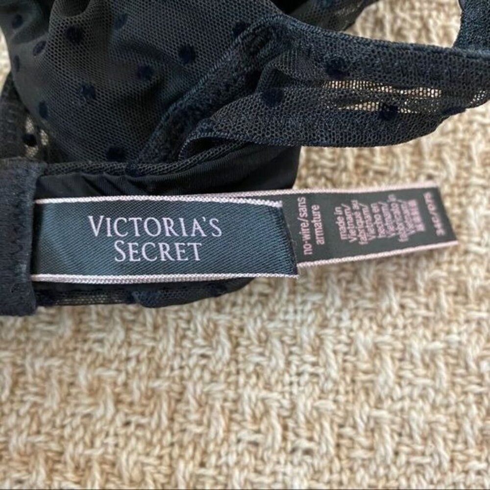 Victoria Secret Wear Everywhere Lightly Lined Bra Black Bra 34C - Picture 7 of 7